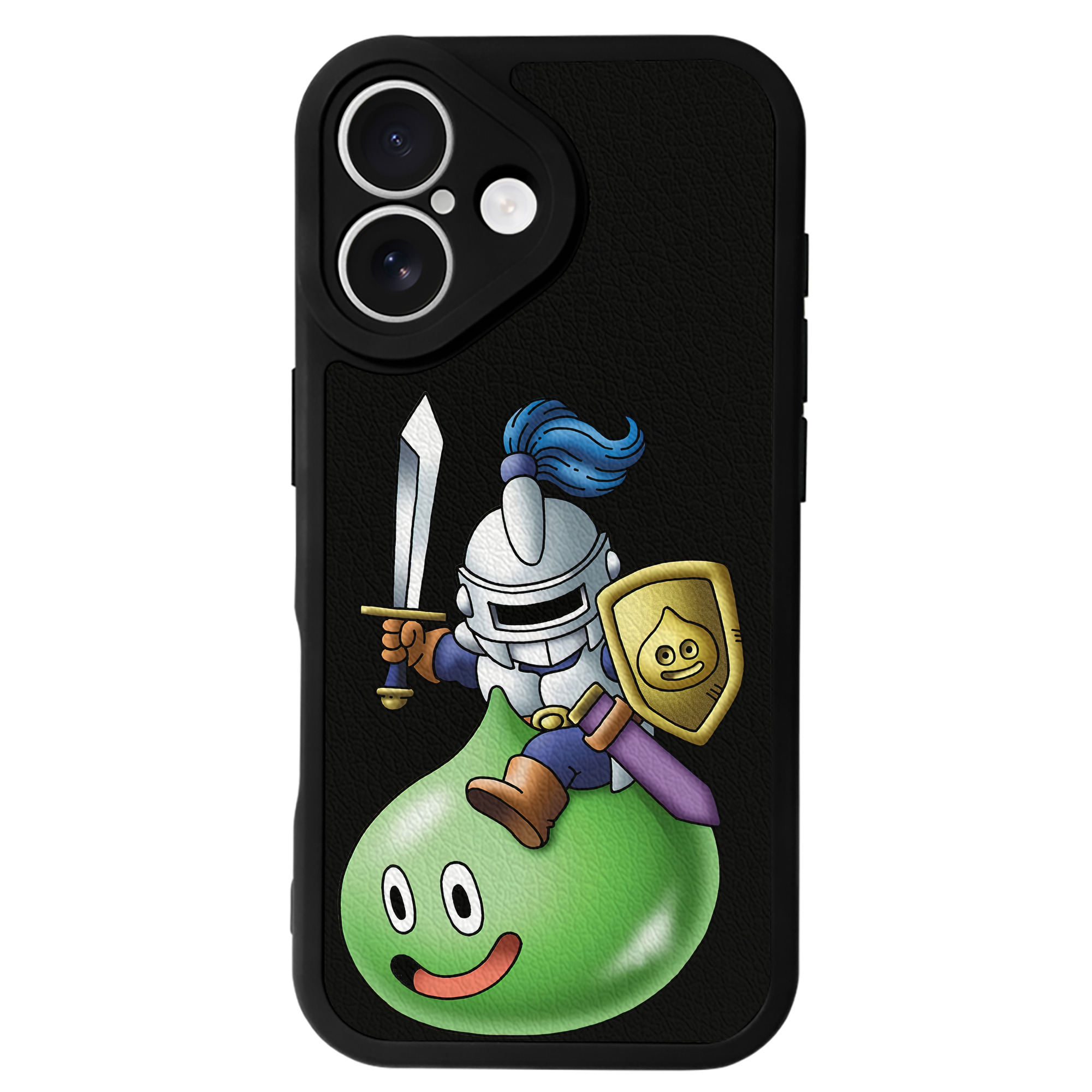 （画像用） ドラゴンクエスト Doragon Kuesuto Dragon Quest 【iPhone 16シリーズ対応】シリコンスマホケース（レザー調） 材質：シリコン